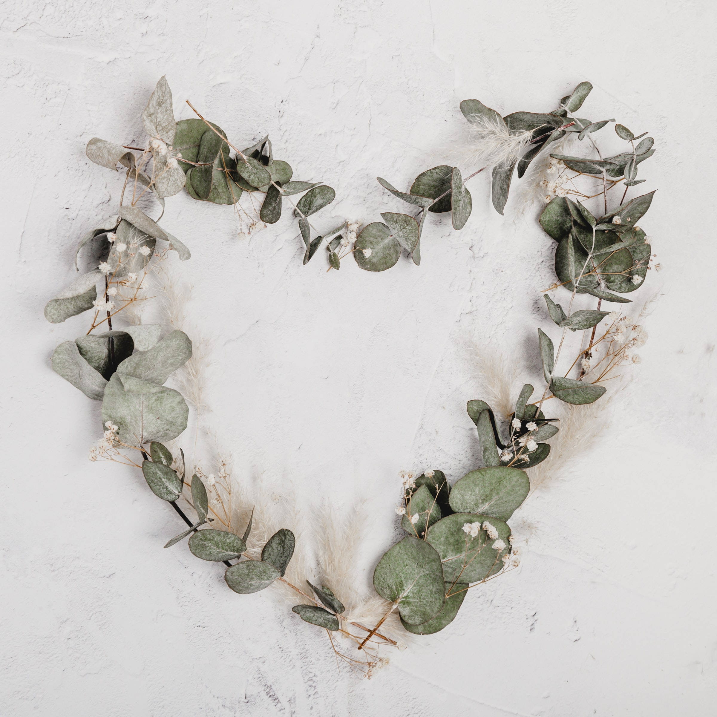 Leaf Heart, Remembrance Day, eucalyptus leaves, Full HD Desktop Wallpaper