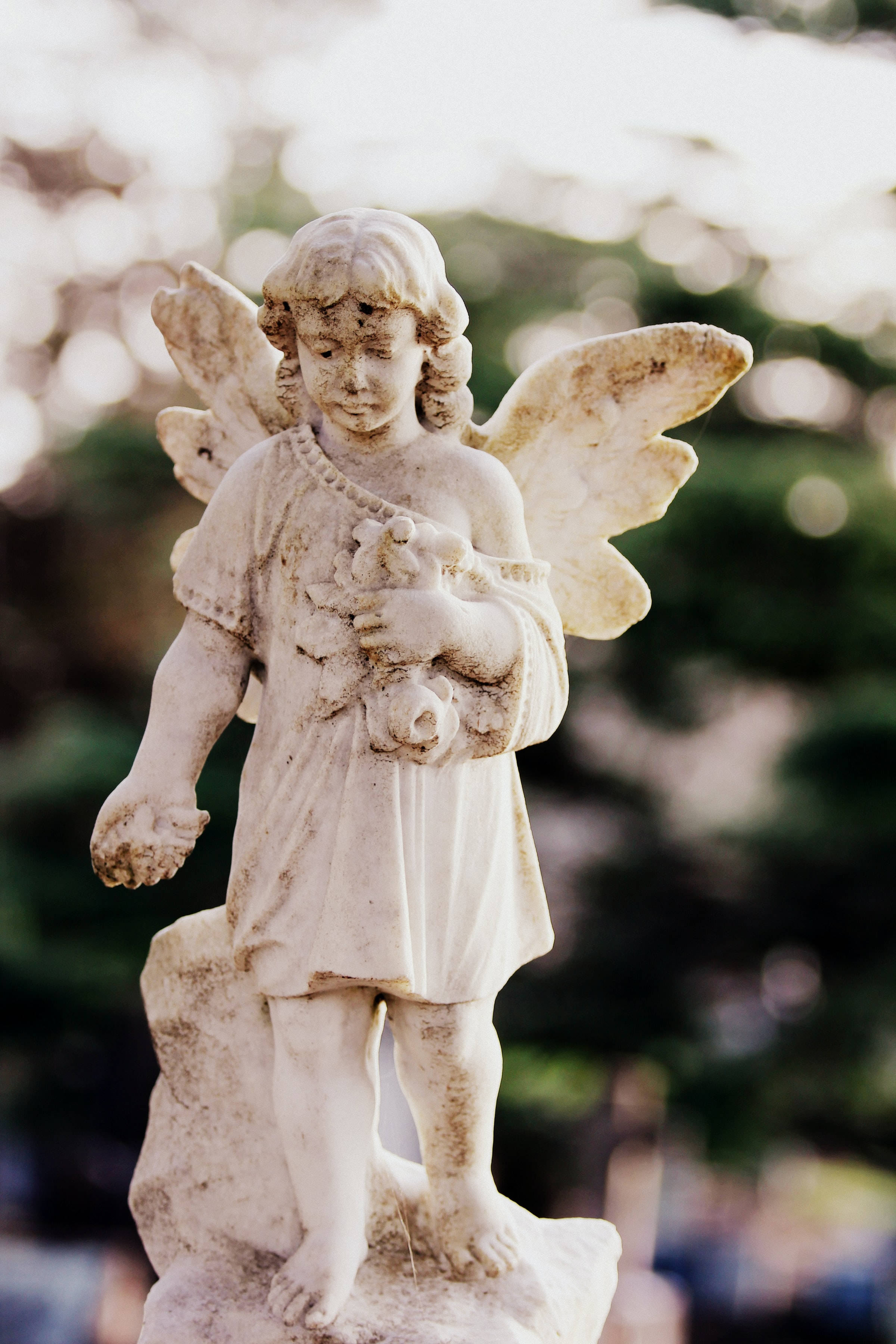 Remembrance Day, angel sculpture, stone angel statue, 2K Phone Wallpaper