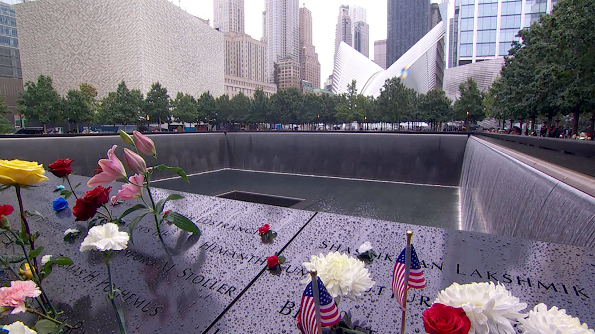 911 Memorial Site, memorial pool, cascading water, Full HD Desktop Wallpaper