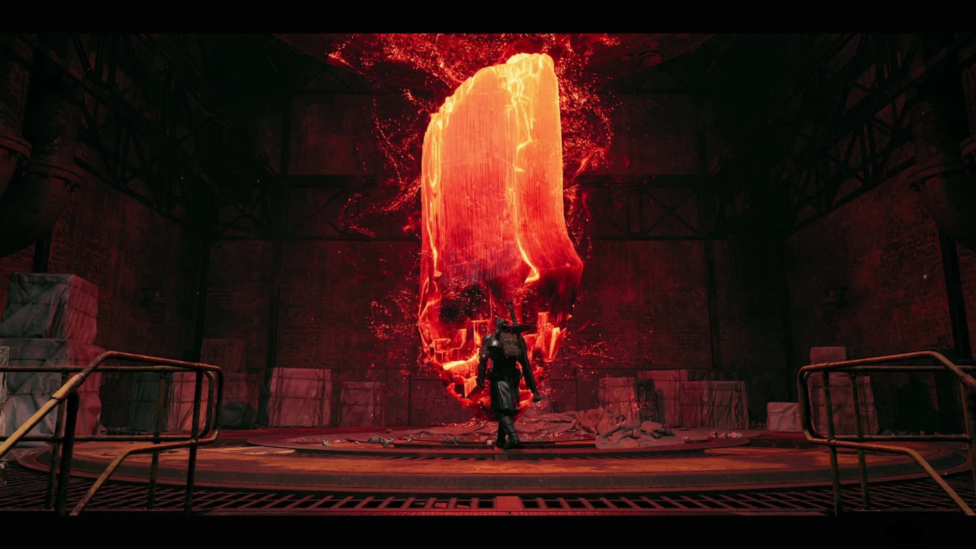 Remnant 2, fiery portal, glowing red crystal, Full HD Desktop Wallpaper