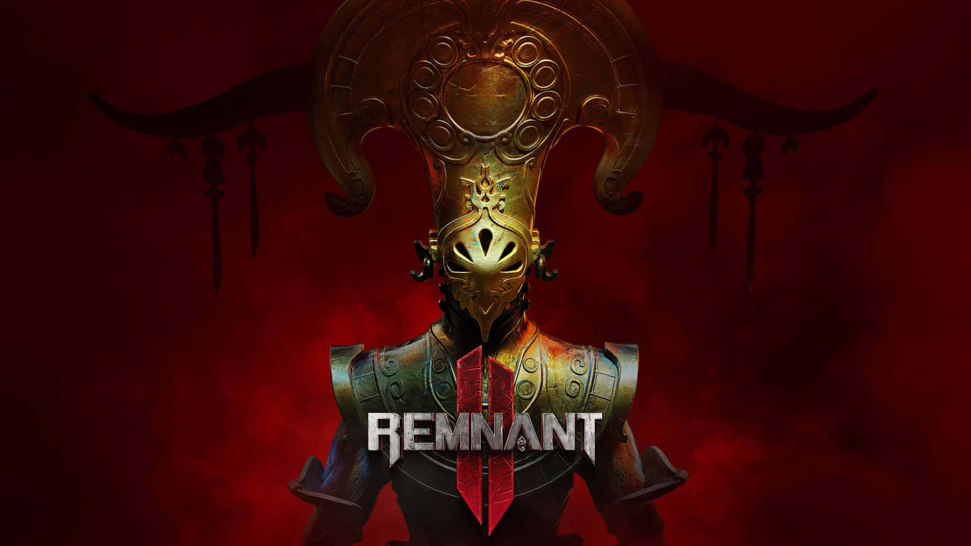 Remnant 2, golden ornate helmet, red glowing eyes, Full HD Desktop Wallpaper