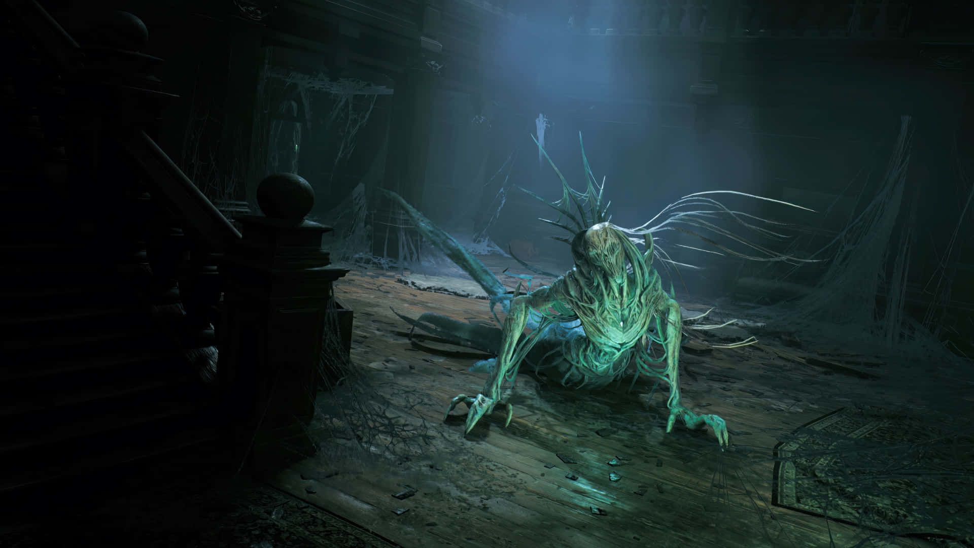 Remnant 2, mysterious creature, green glowing creature, Full HD Desktop Wallpaper