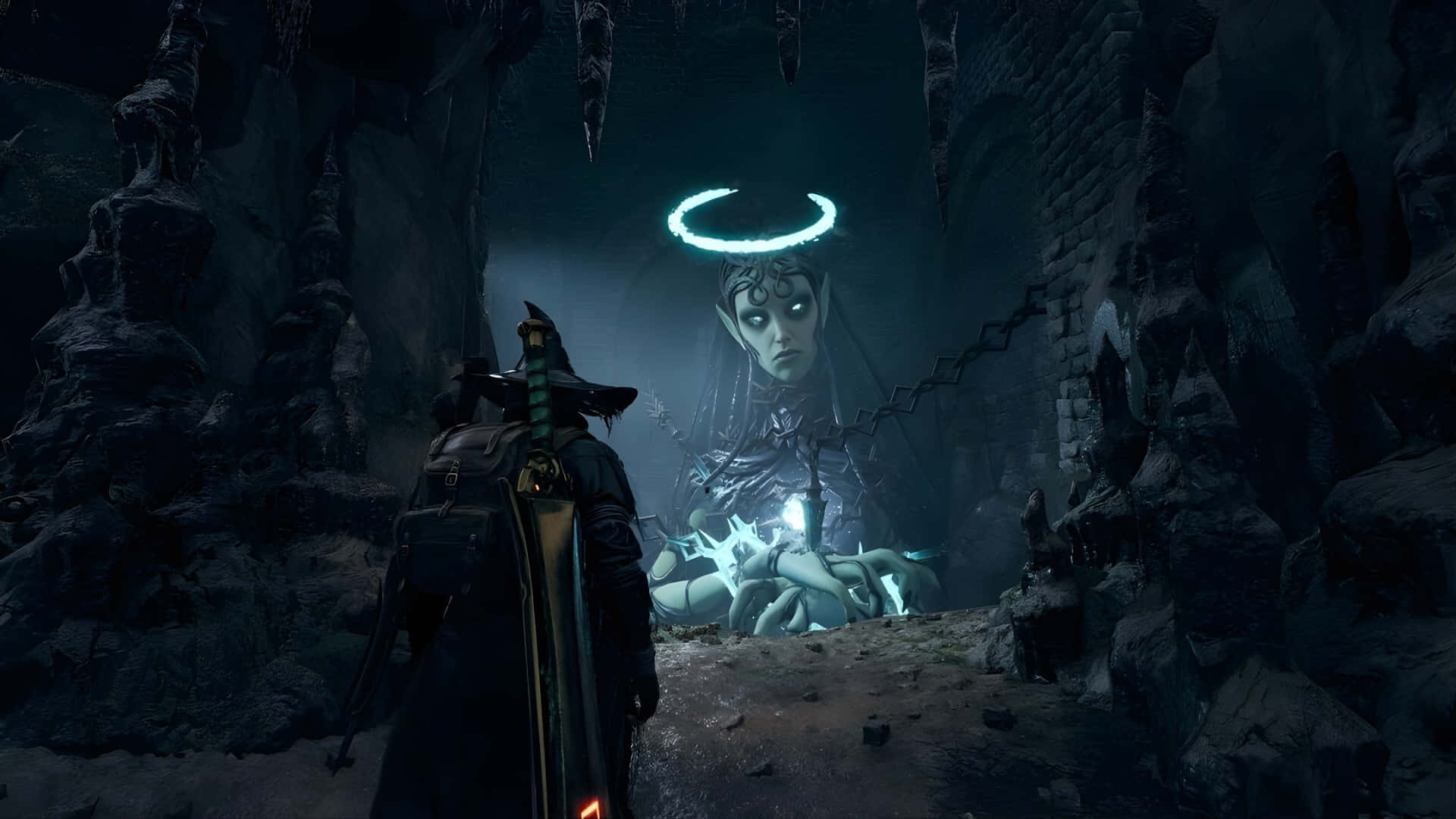 Remnant 2, hooded warrior, glowing ethereal figure, Full HD Desktop Wallpaper