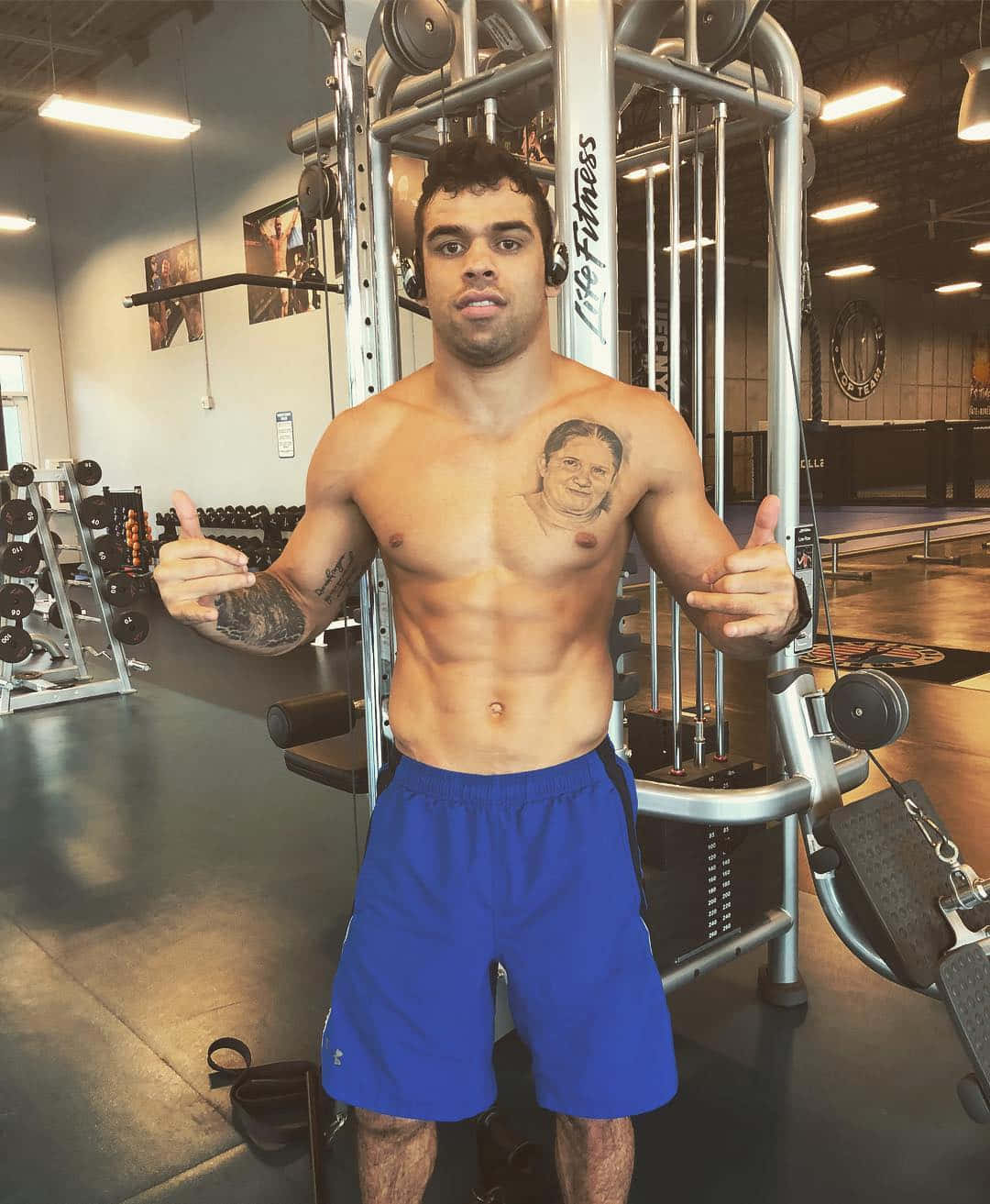 Renan Barão, gym, weight machines, HD Phone Wallpaper
