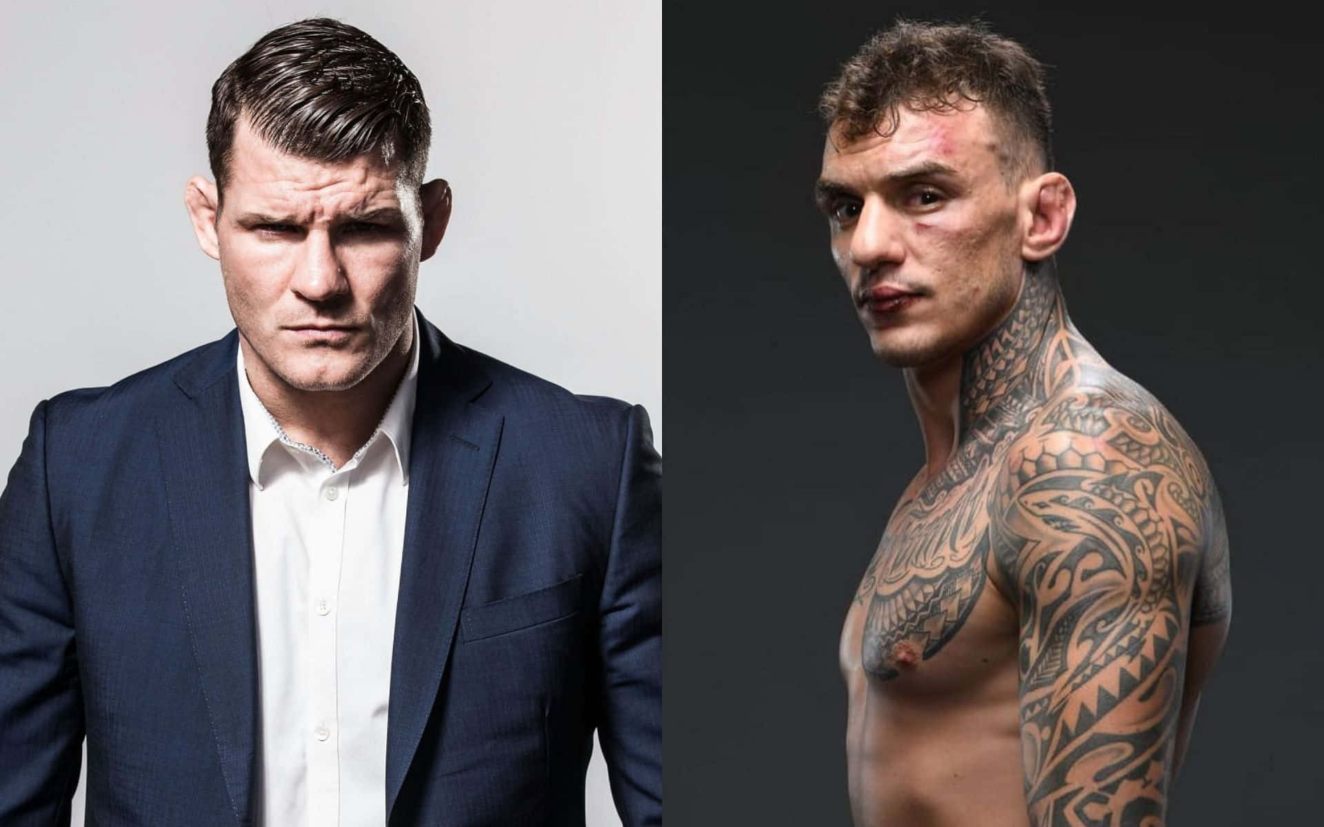 Renato Moicano, suit, tattooed, Full HD Desktop Wallpaper
