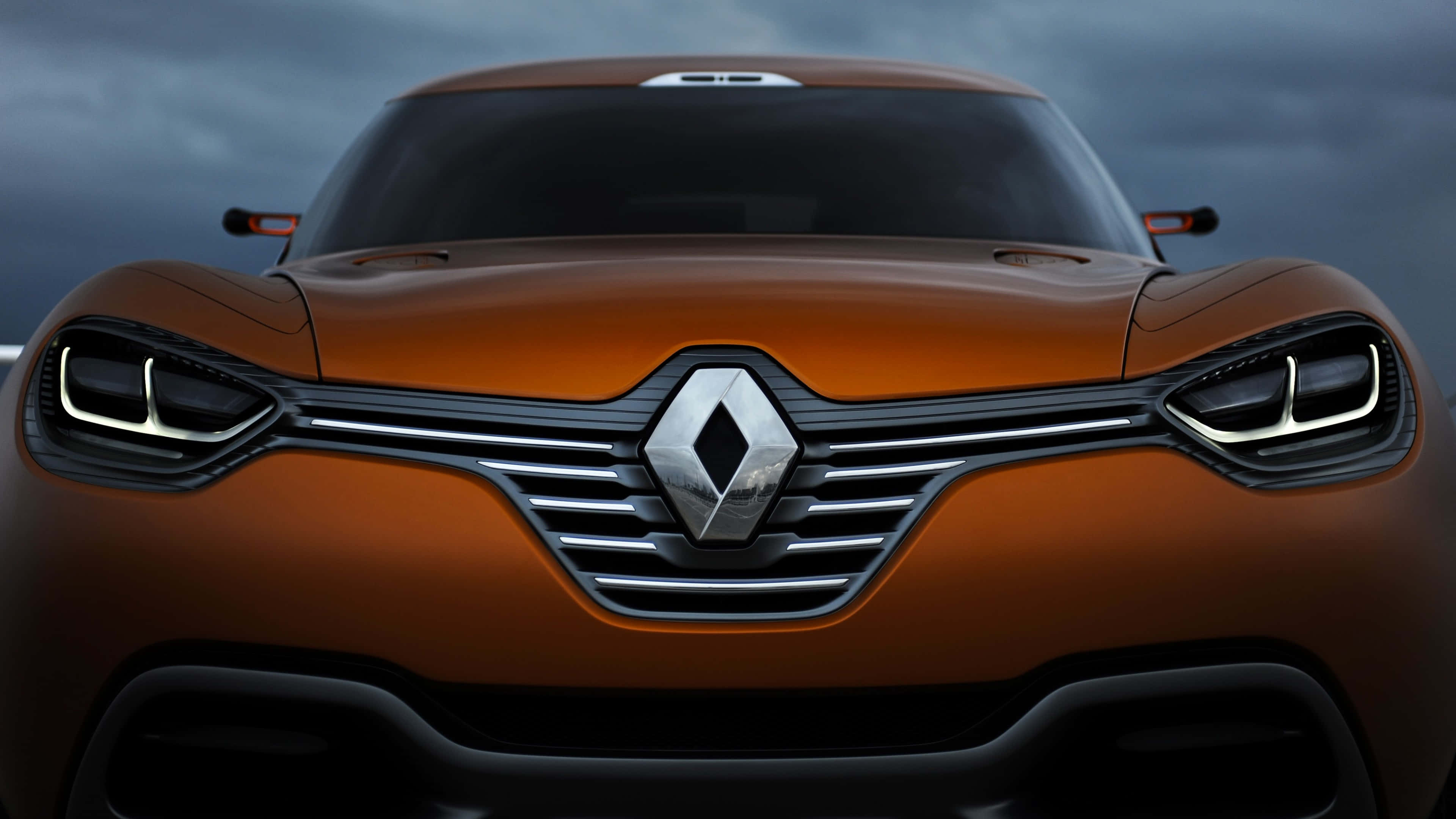 Renault Captur, 2021, orange, 4K Desktop Wallpaper