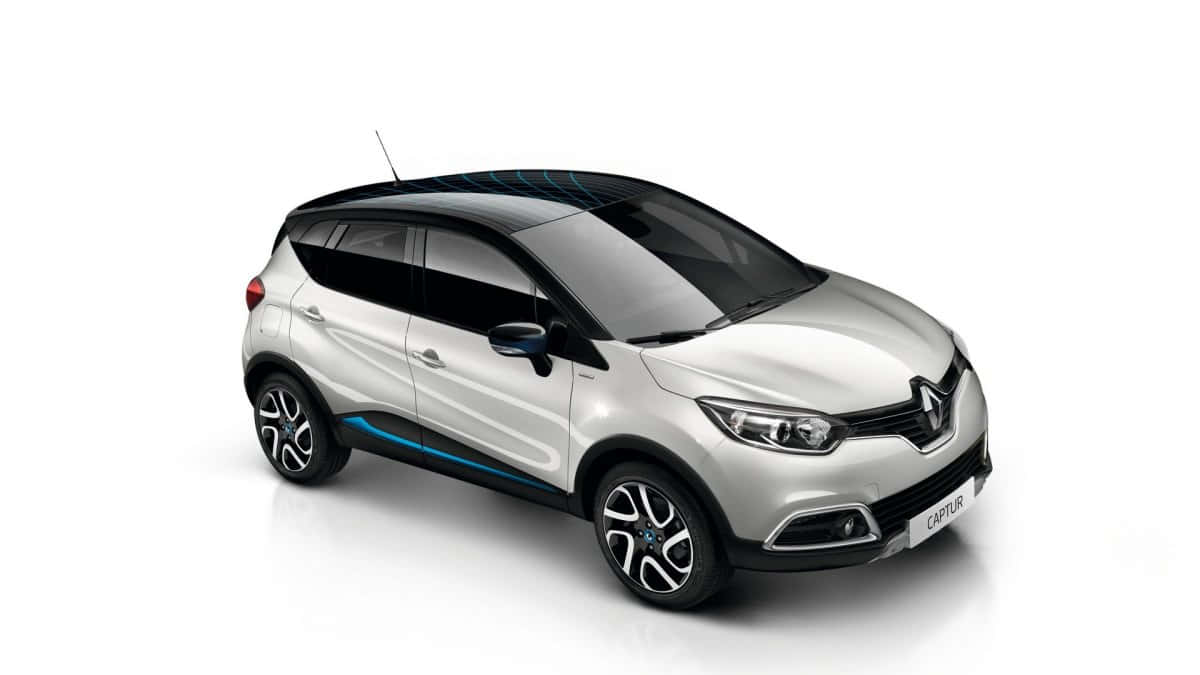 Renault Captur, silver, black roof, SD Desktop Wallpaper