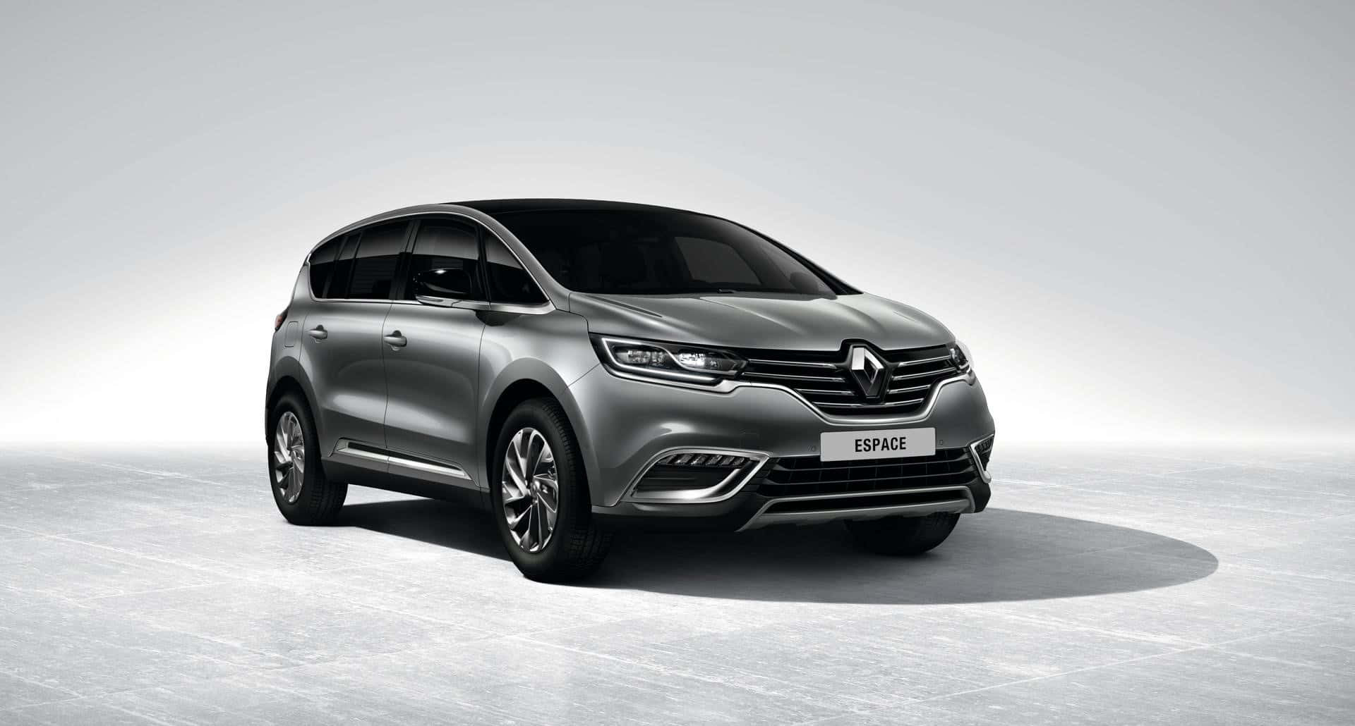 Renault Espace, silver, minimalist studio, Full HD Desktop Wallpaper