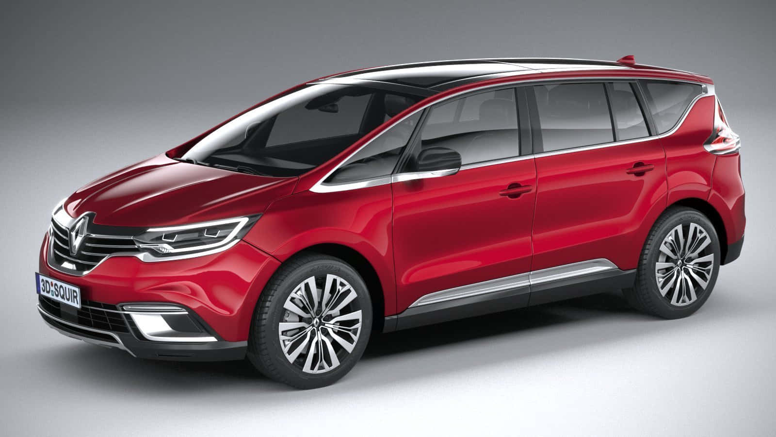 Renault Espace, red, chrome accents, HD Desktop Wallpaper