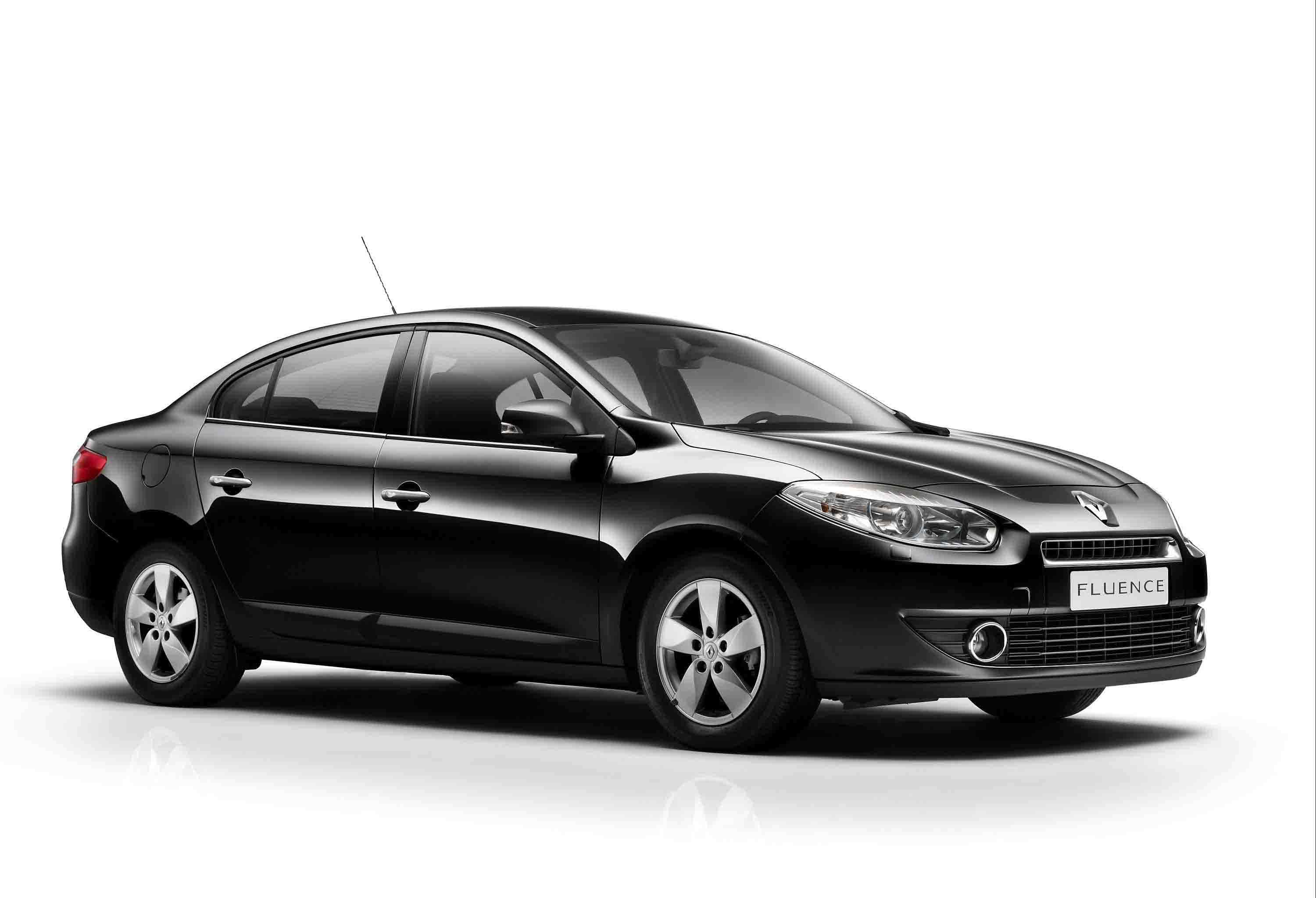 Renault Fluence, black, sedan, 2K Desktop Wallpaper