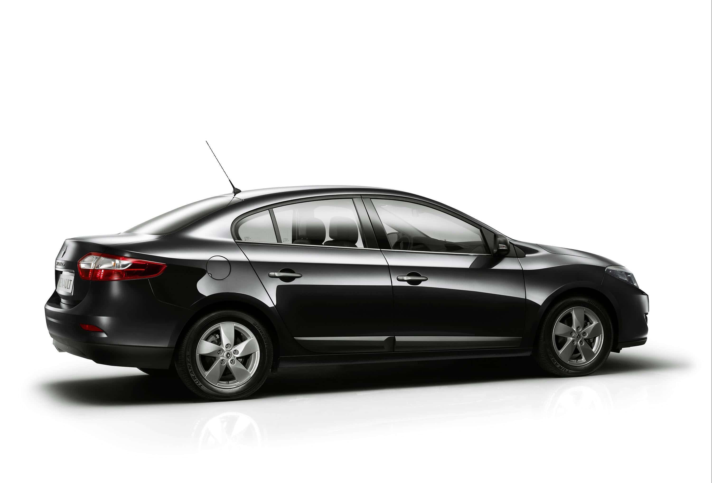 Renault Fluence, black, sedan, 2K Desktop Wallpaper