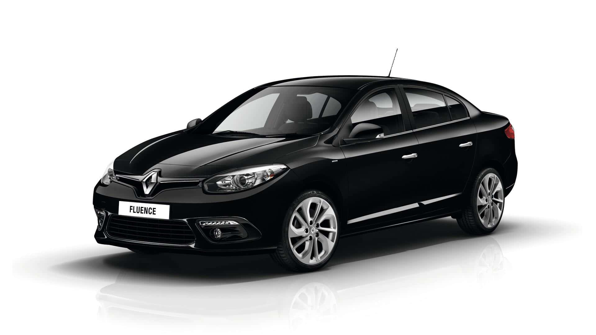 Renault Fluence, black, sedan, Full HD Desktop Wallpaper