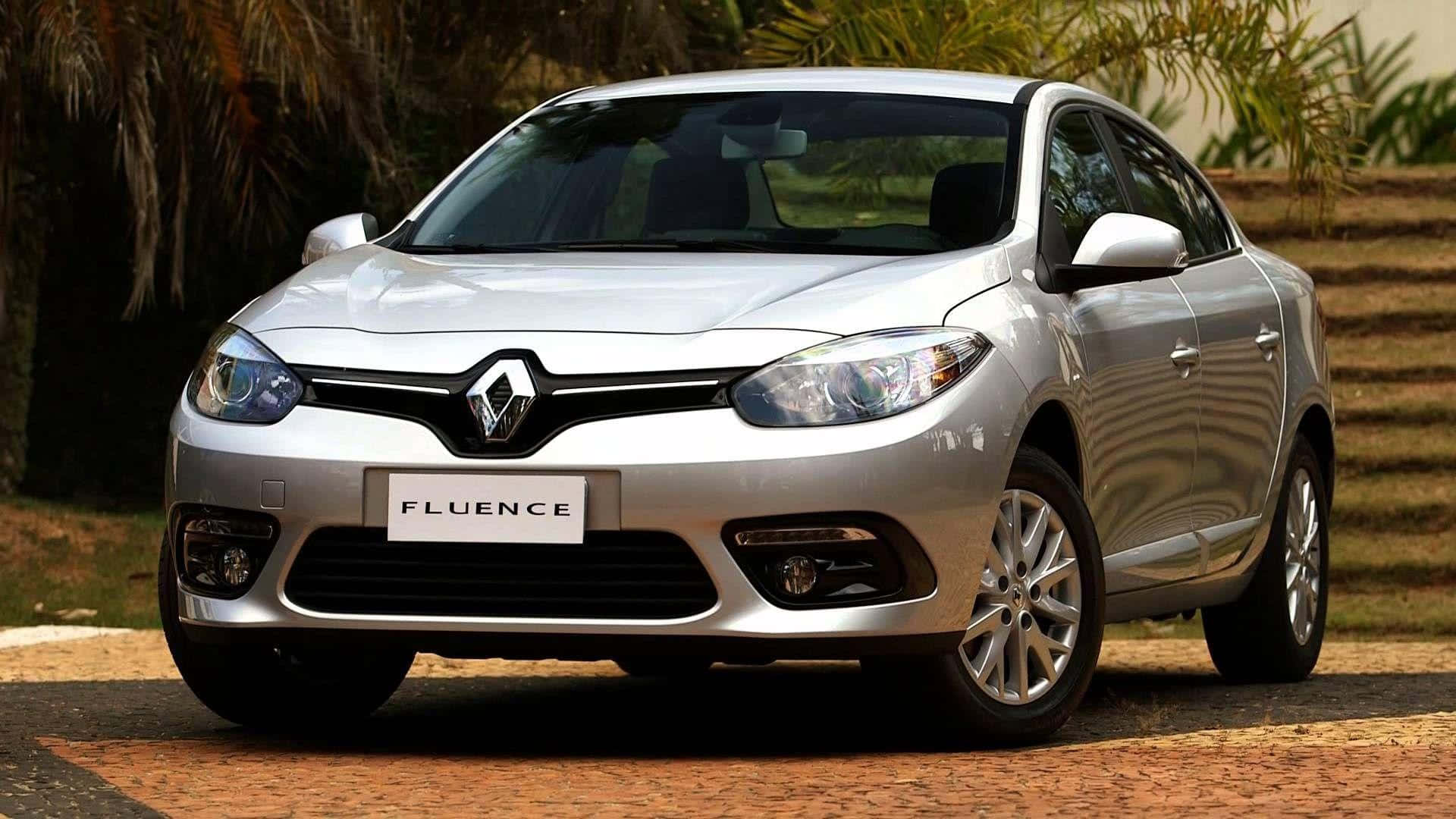 Renault Fluence, silver, sedan, Full HD Desktop Wallpaper
