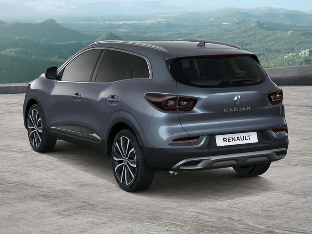 Renault Kadjar, gray, concrete overlook, SD Desktop Wallpaper