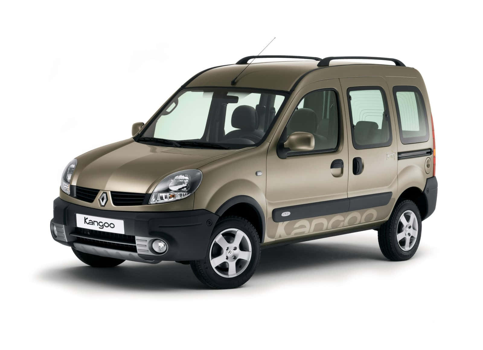 Renault Kangoo, beige, roof racks, HD Desktop Wallpaper