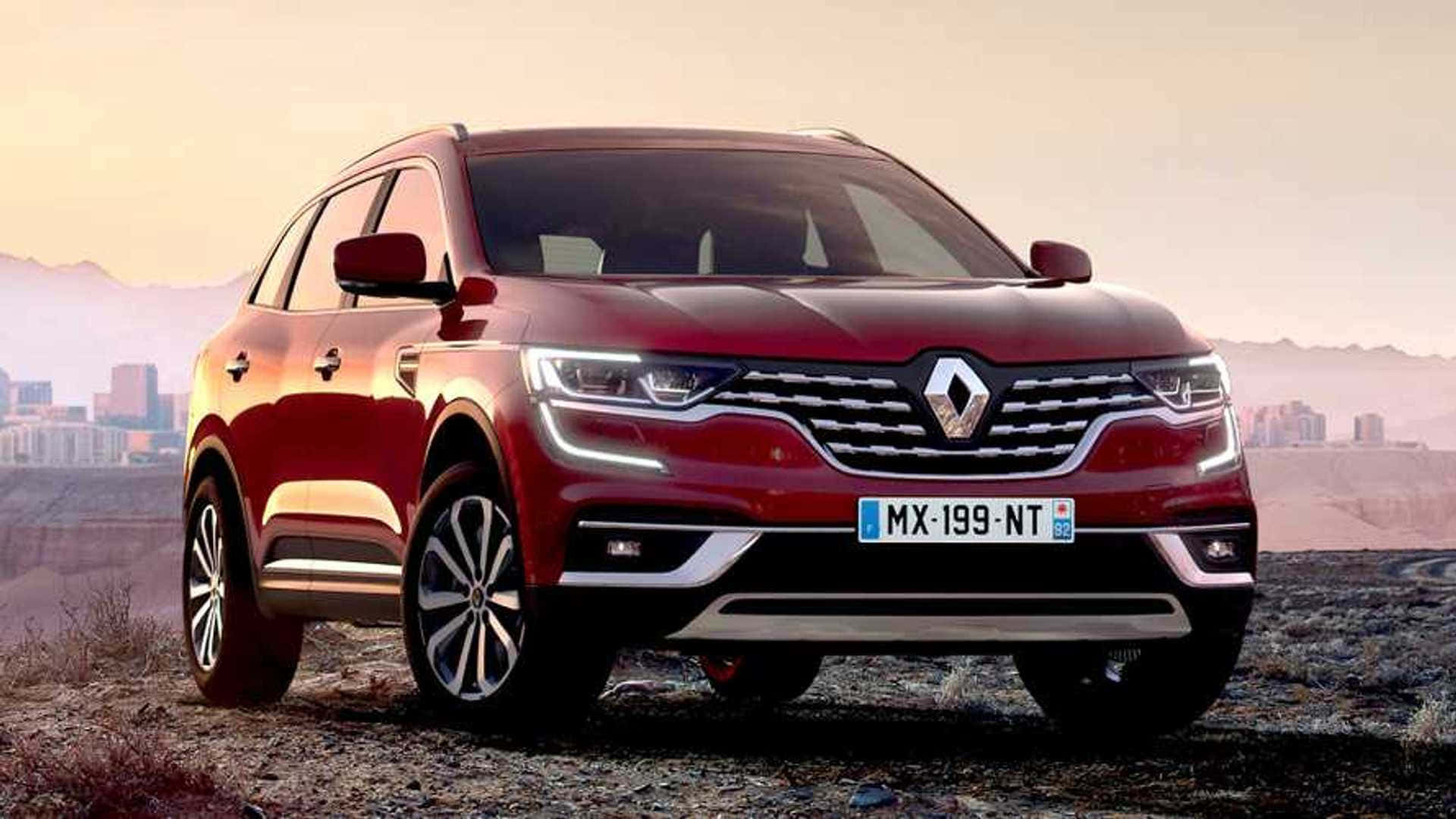 Renault Koleos 2021, glossy red, rocky terrain, Full HD Desktop Wallpaper