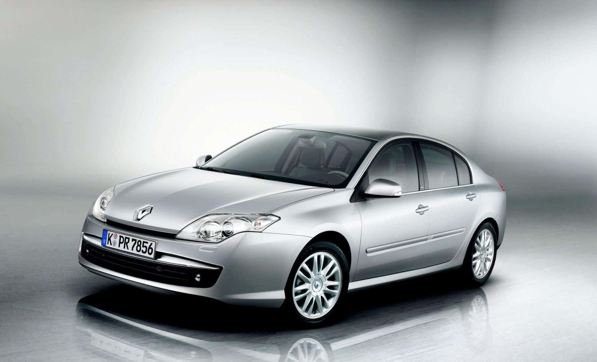 Renault Laguna, silver, studio lights, HD Desktop Wallpaper