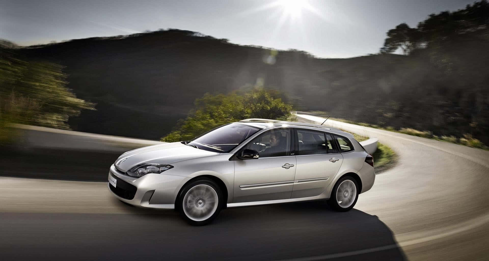 Renault Laguna, silver, hatchback, Full HD Desktop Wallpaper
