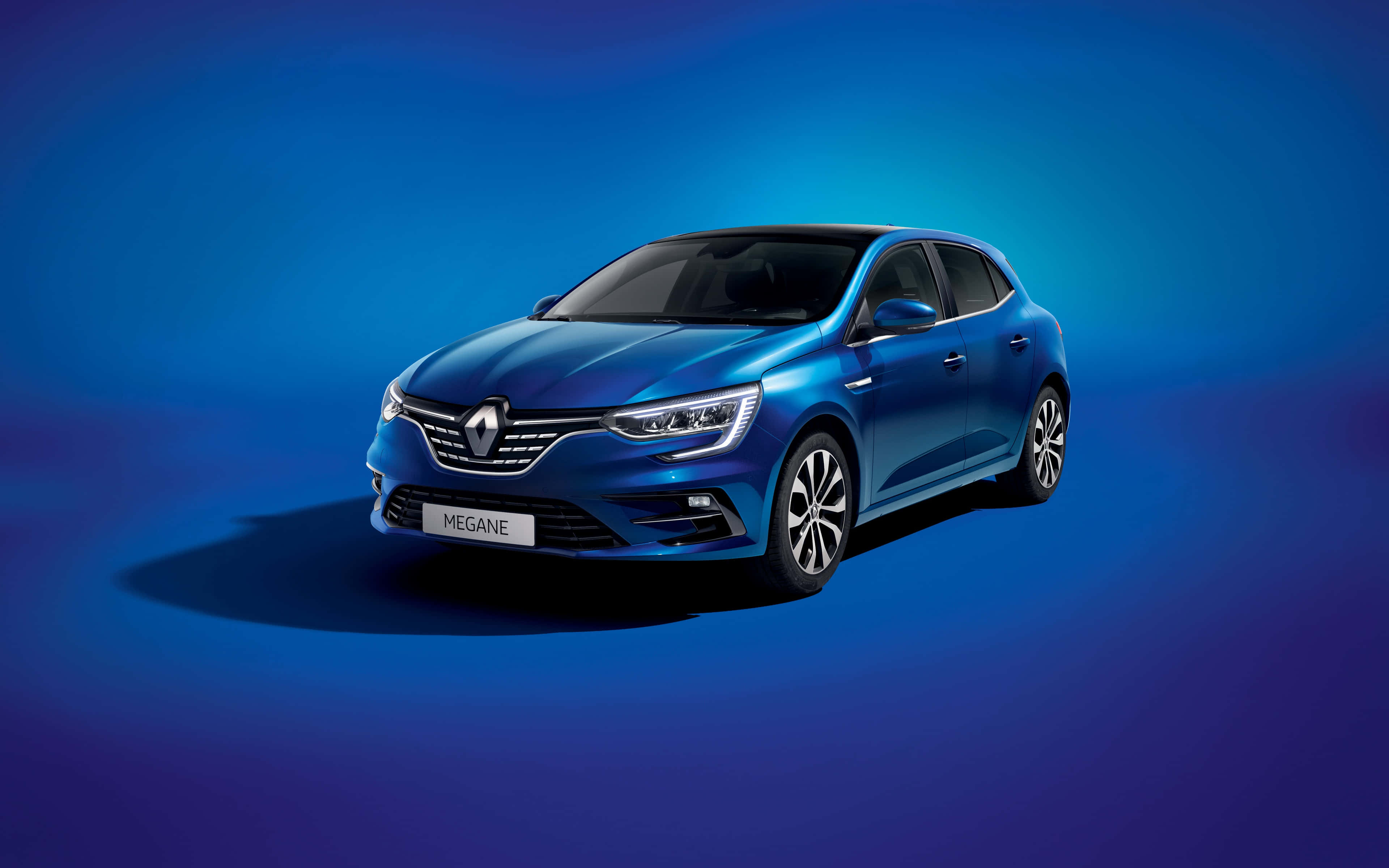 Renault Megane, blue, hatchback, 4K Desktop Wallpaper