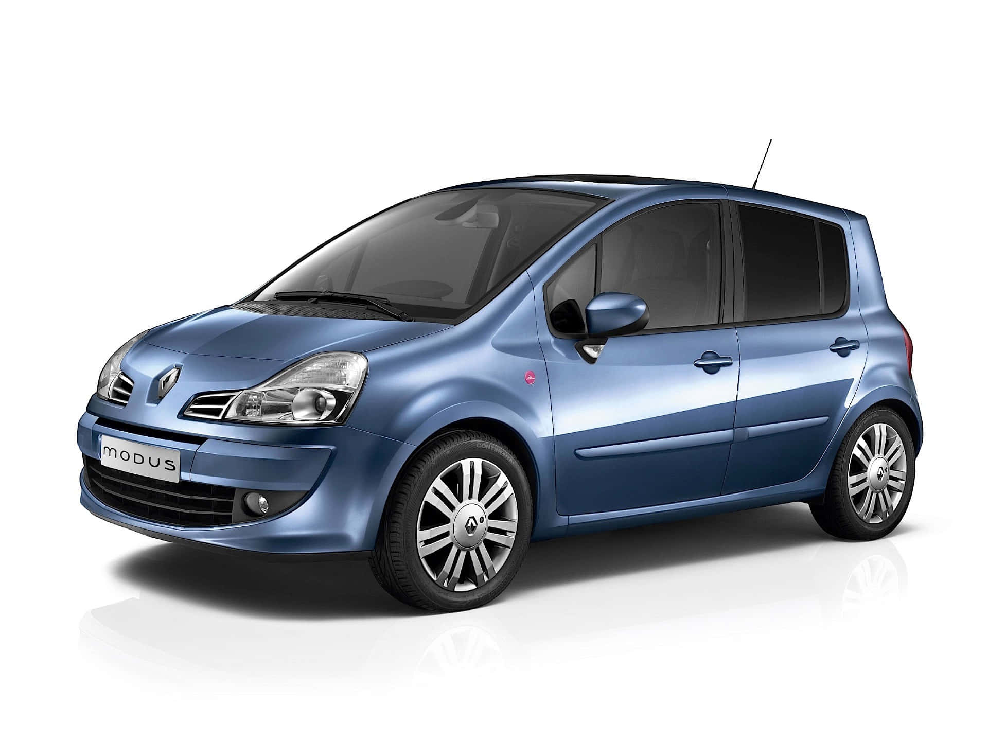 Renault Modus, blue, studio lighting, Full HD Desktop Wallpaper