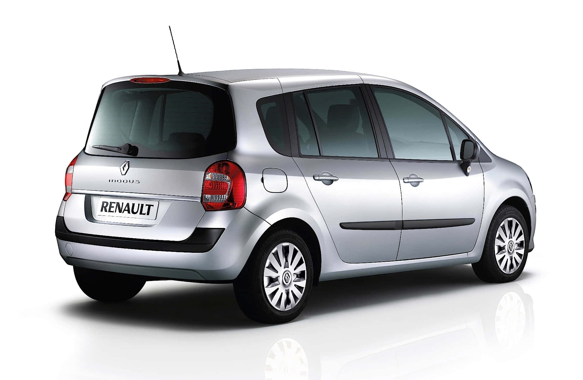 Renault Modus, silver, studio lighting, Full HD Desktop Wallpaper
