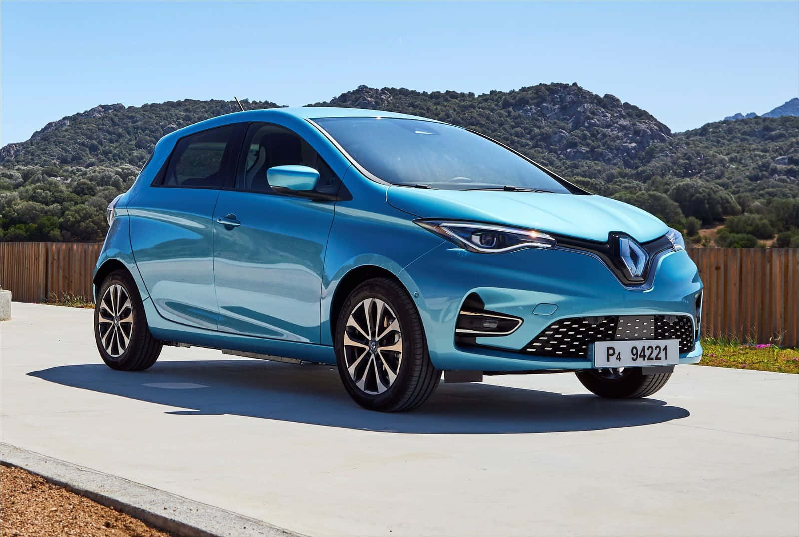 Renault Zoe, sleek design, blue, HD Desktop Wallpaper