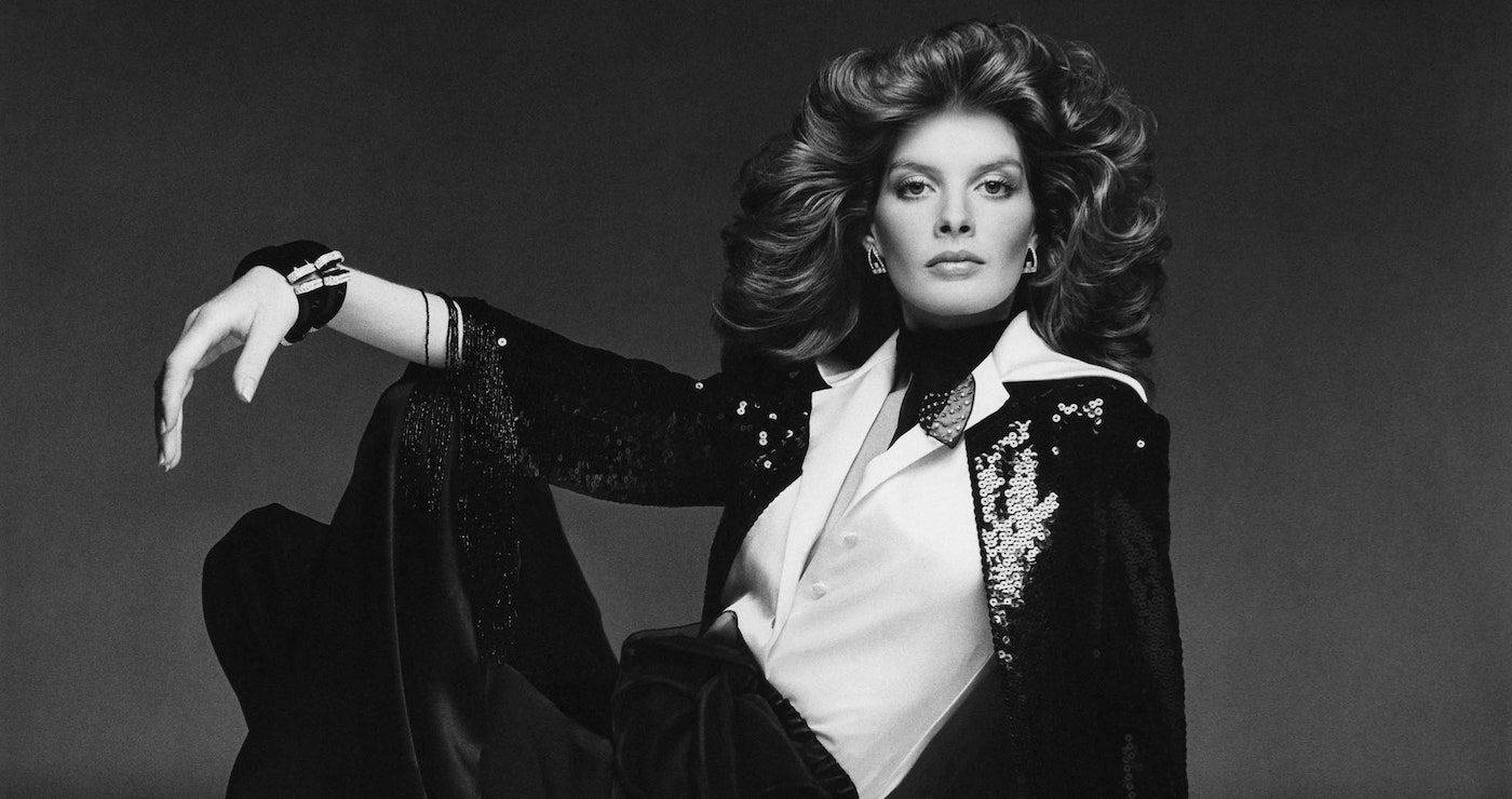 Rene Russo, 1974 Vogue, sequined black jacket, HD Desktop Wallpaper