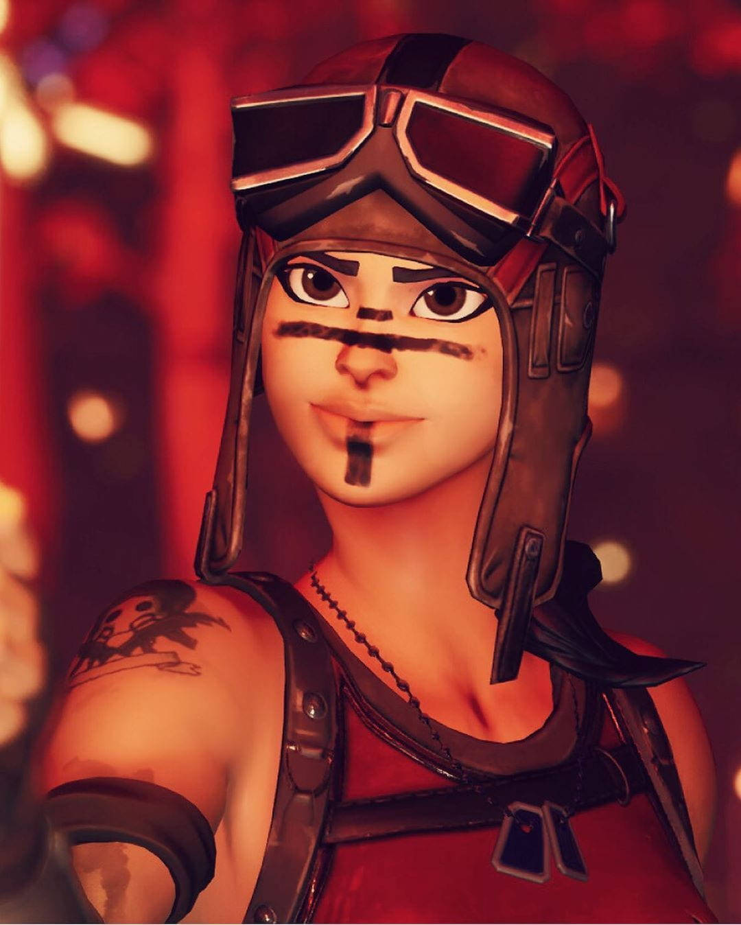 Renegade Raider, Fortnite, goggles, HD Phone Wallpaper