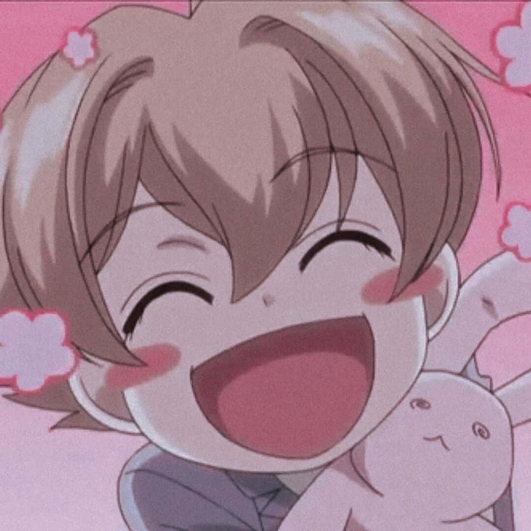 Renge Houshakuji, plush rabbit, soft pink background, SD Desktop Wallpaper