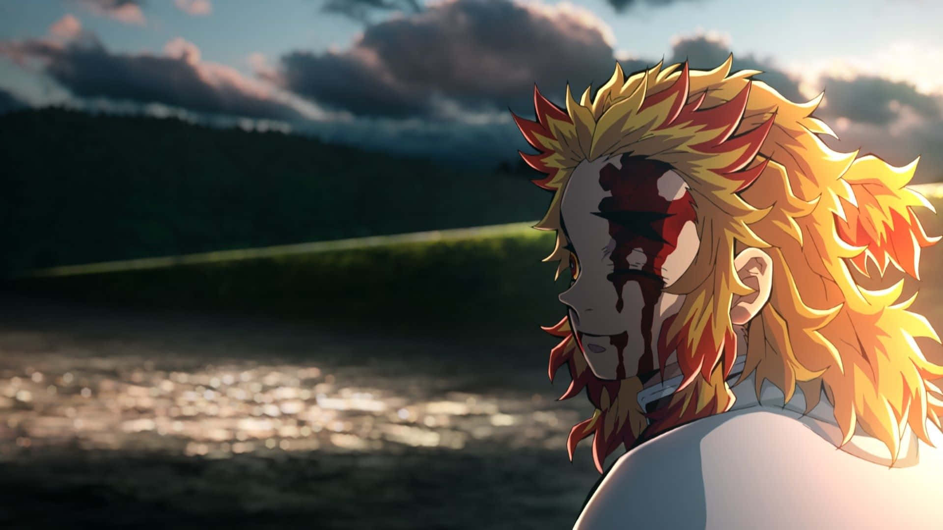 Rengoku, final moments, anime scene, Full HD Desktop Wallpaper