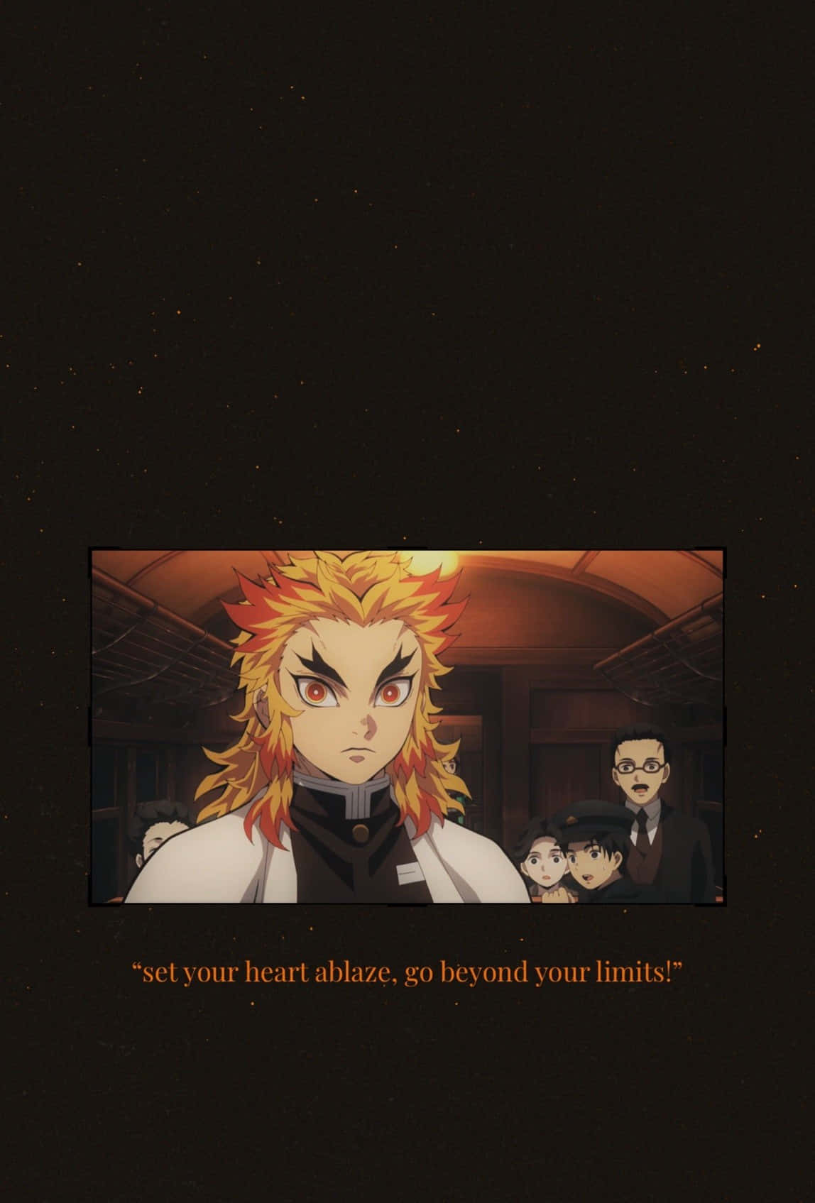 Rengoku, fire background, white coat, HD Phone Wallpaper