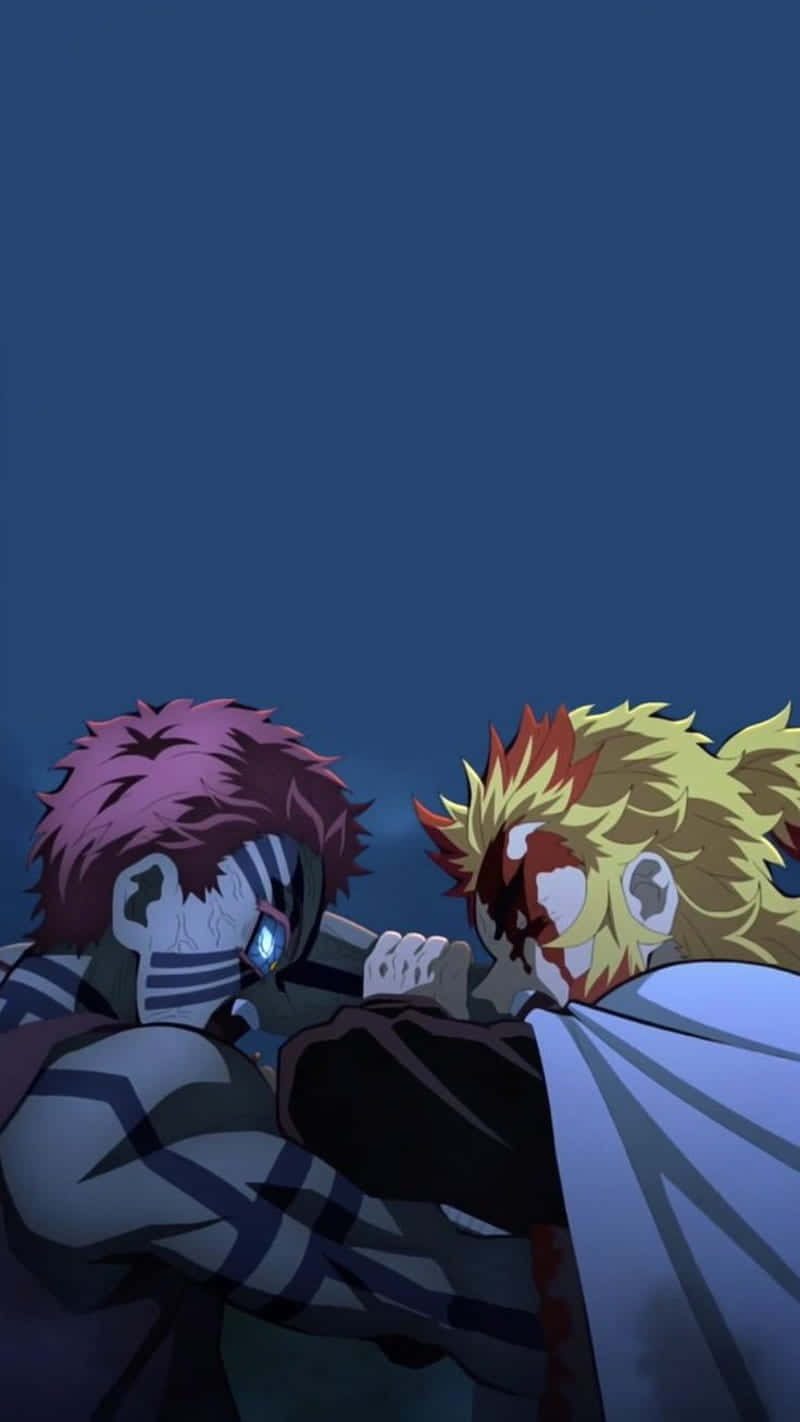 Rengoku, Akaza, pink hair, HD Phone Wallpaper