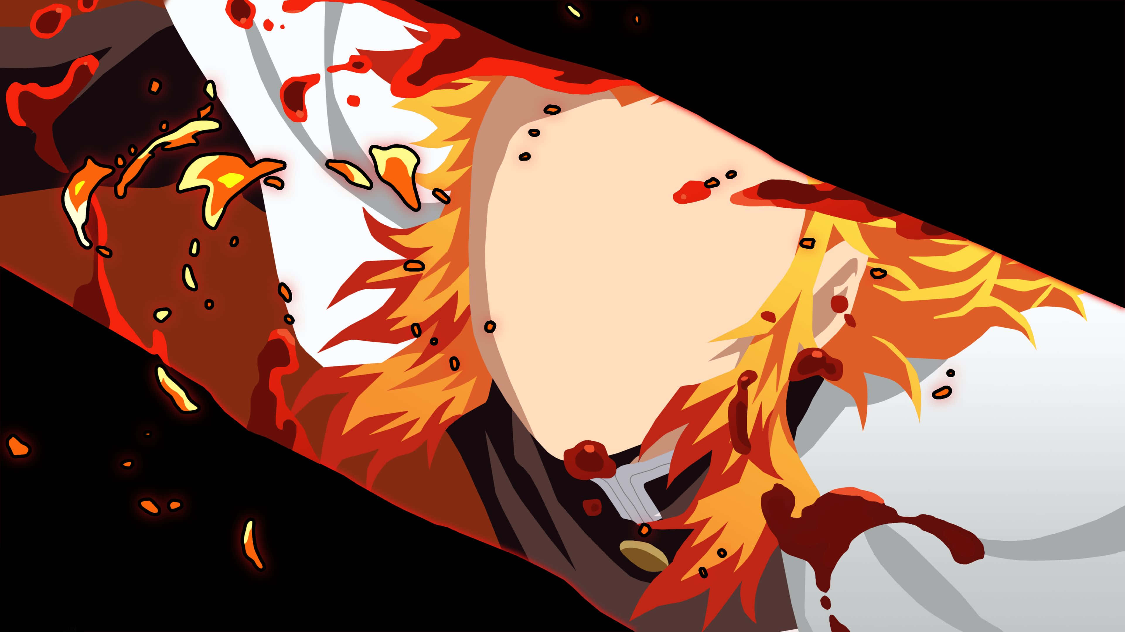 Rengoku, final moments, anime art, 4K Desktop Wallpaper