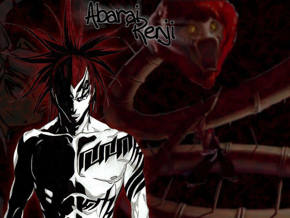Renji Abarai, red hair, red markings, SD Desktop Wallpaper