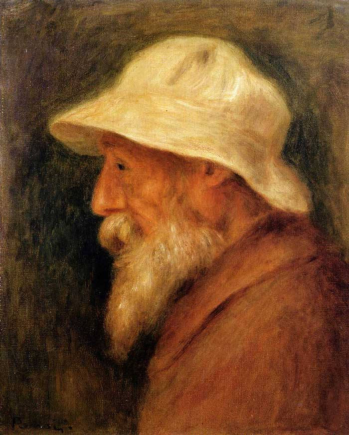 Renoir, self portrait, oil painting, SD Phone Wallpaper