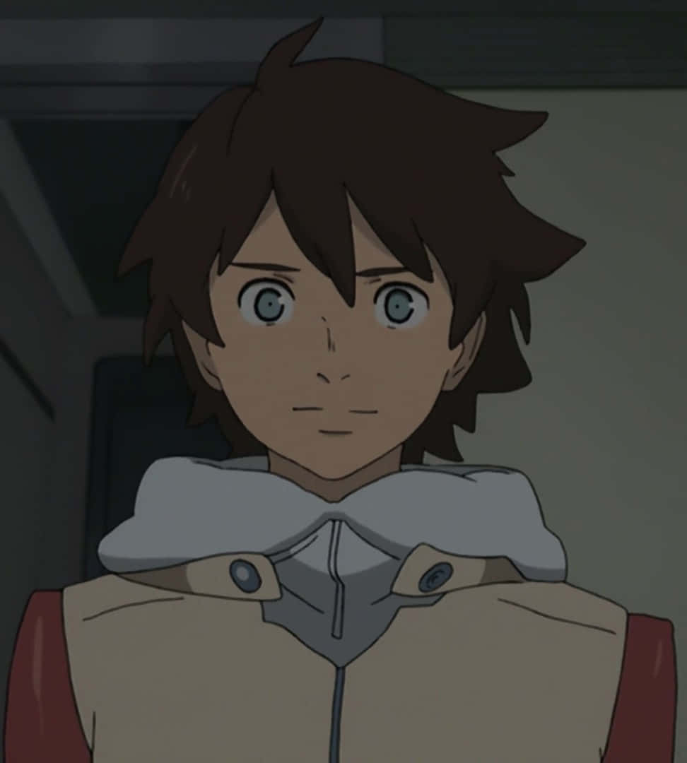Renton Thurston, anime portrait, beige jacket, SD Phone Wallpaper