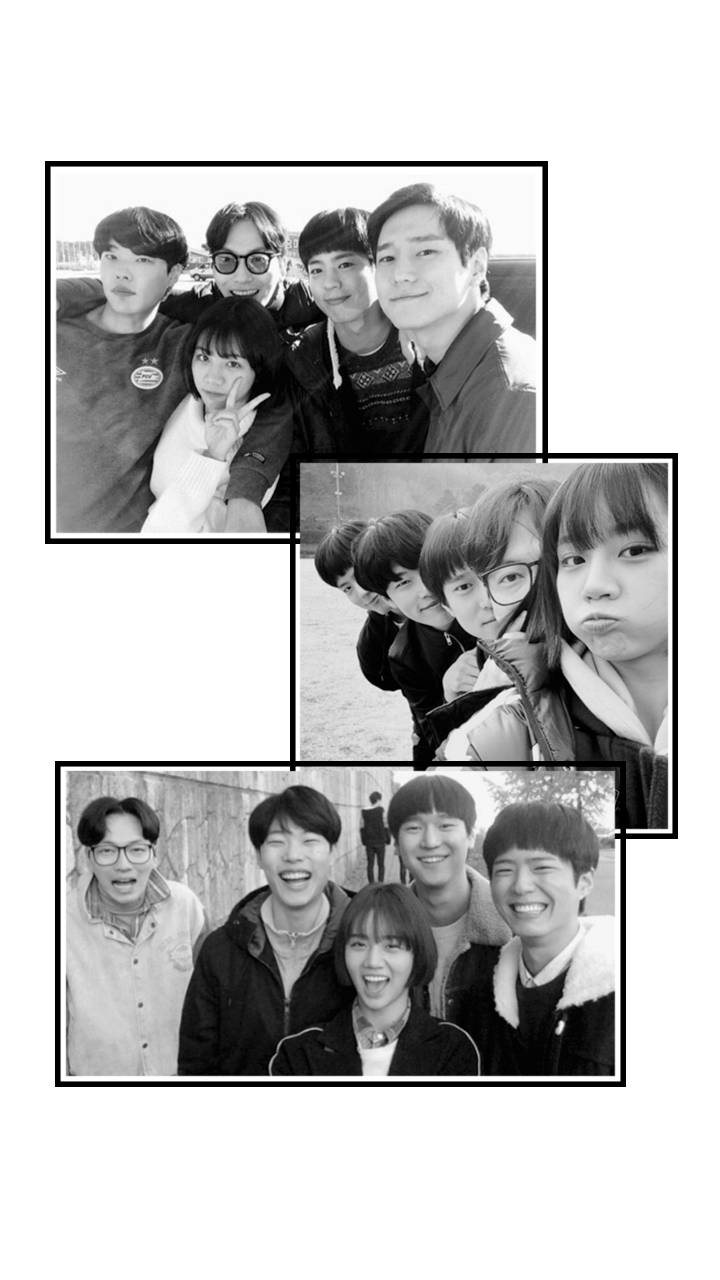 Reply 1988, black and white collage, young people, HD Phone Wallpaper