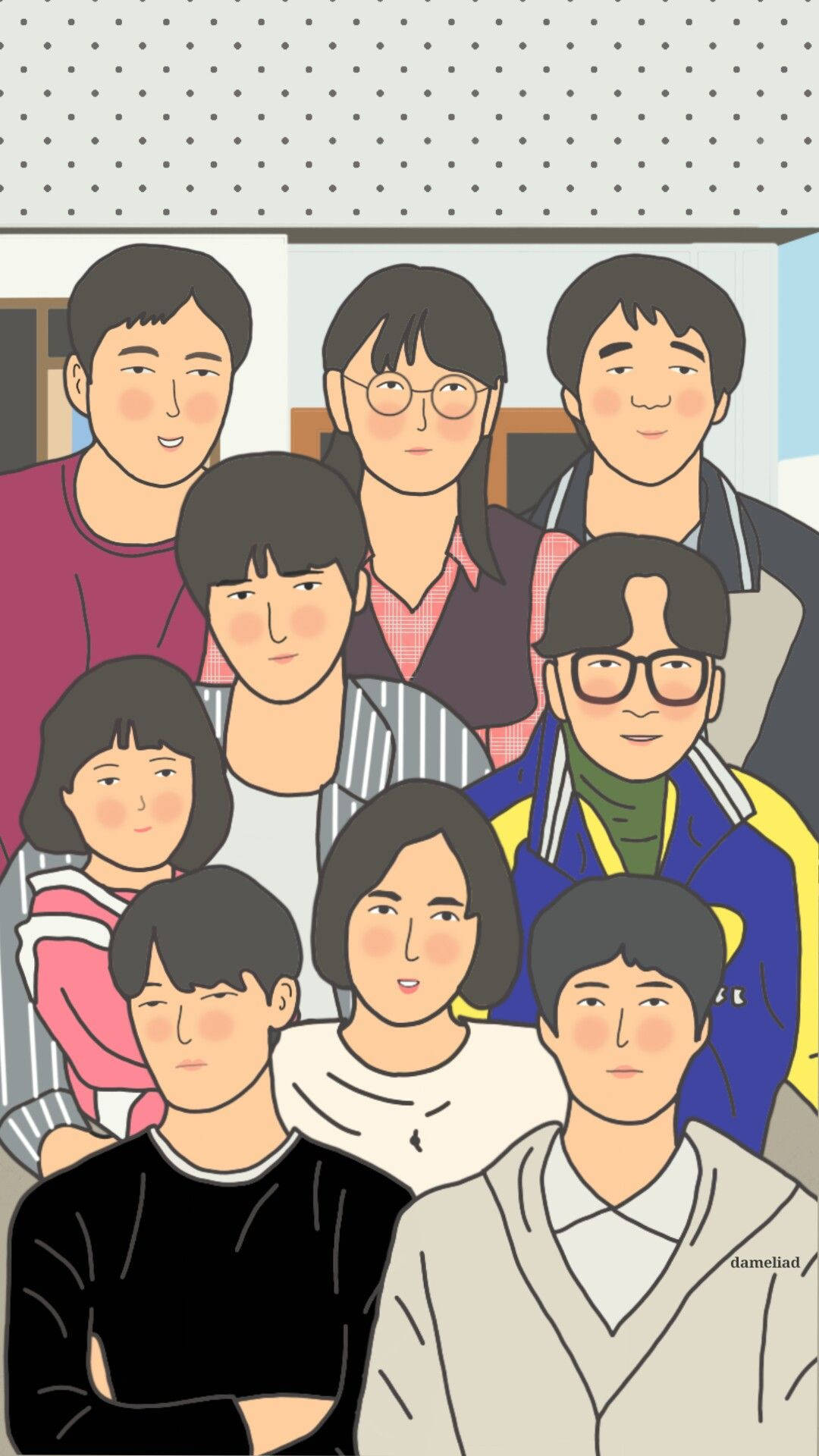 Reply 1988, children, digital art, Full HD Phone Wallpaper
