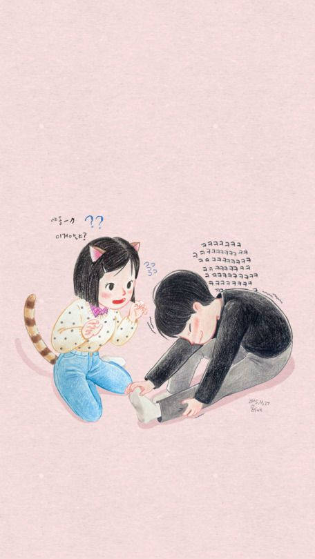 Reply 1988, cat ears, tail, SD Phone Wallpaper