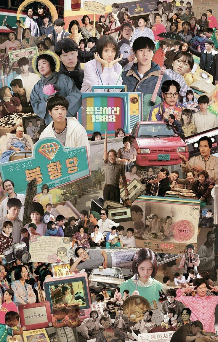 Reply 1988, 1980s memorabilia, Korean characters, SD Phone Wallpaper