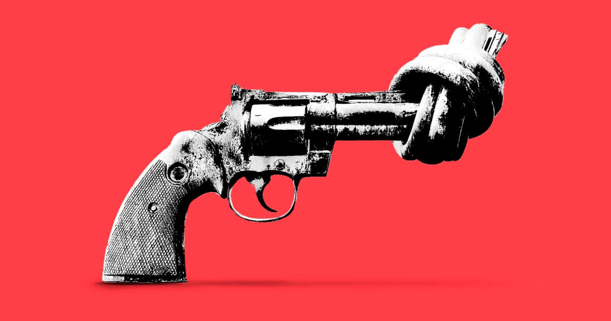 Republican, revolver, knotted rope barrel, SD Desktop Wallpaper