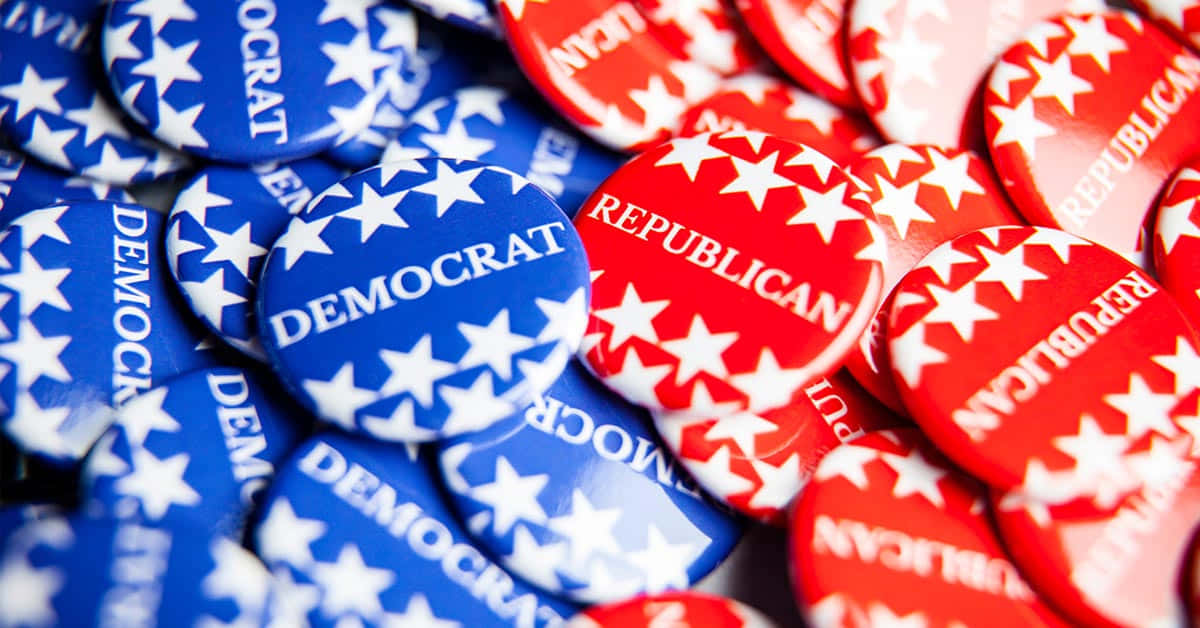 Republican, Democrat, red, SD Desktop Wallpaper