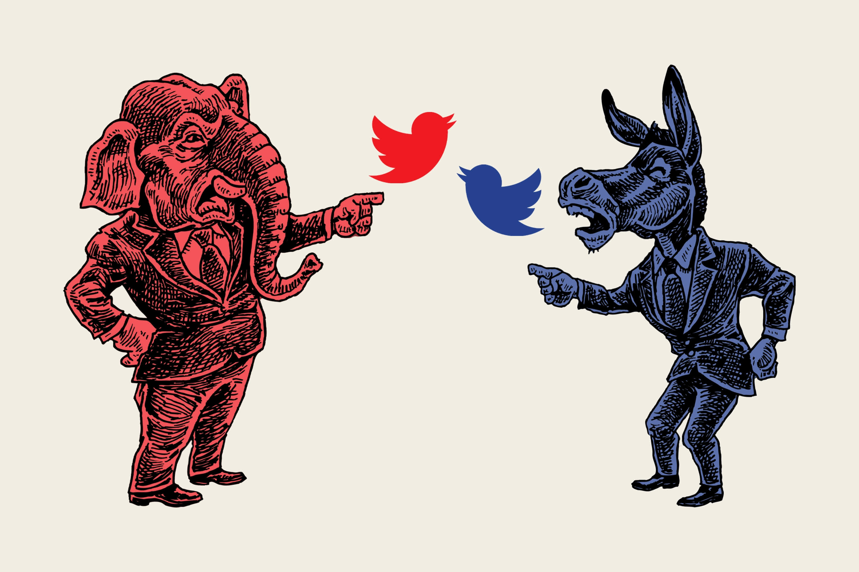 Republican, Democrats, Twitter, 2K Desktop Wallpaper