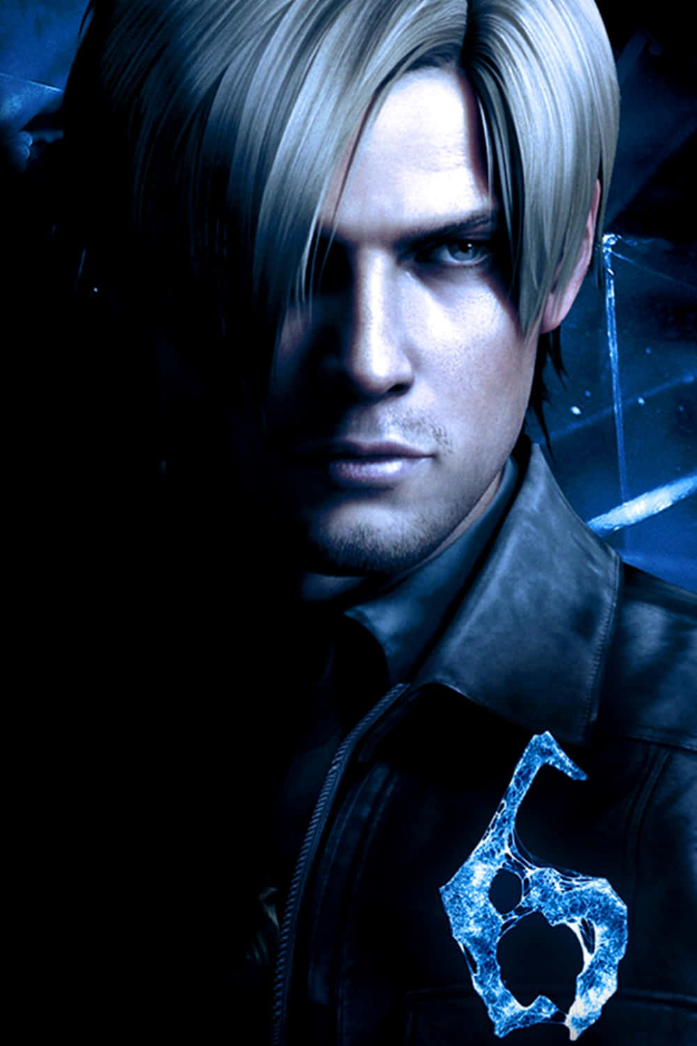 Resident Evil 2, silver-haired man, black leather jacket, HD Phone Wallpaper