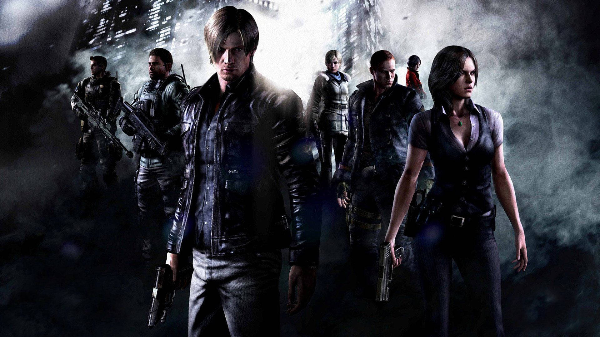 Leon, Resident Evil 2 Remake, squad, Full HD Desktop Wallpaper