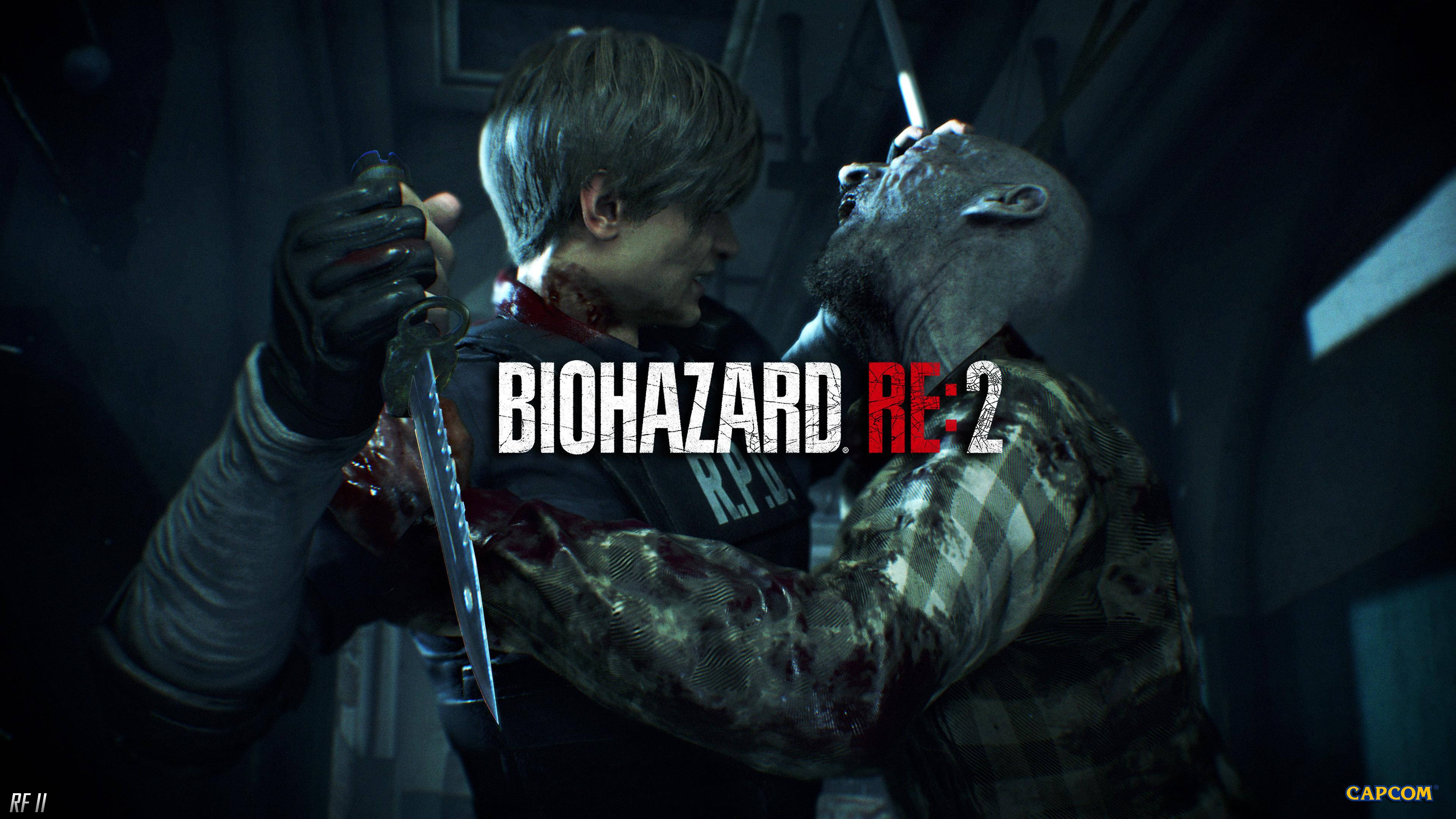 Resident Evil 2 Remake, Leon, zombie, 4K Desktop Wallpaper