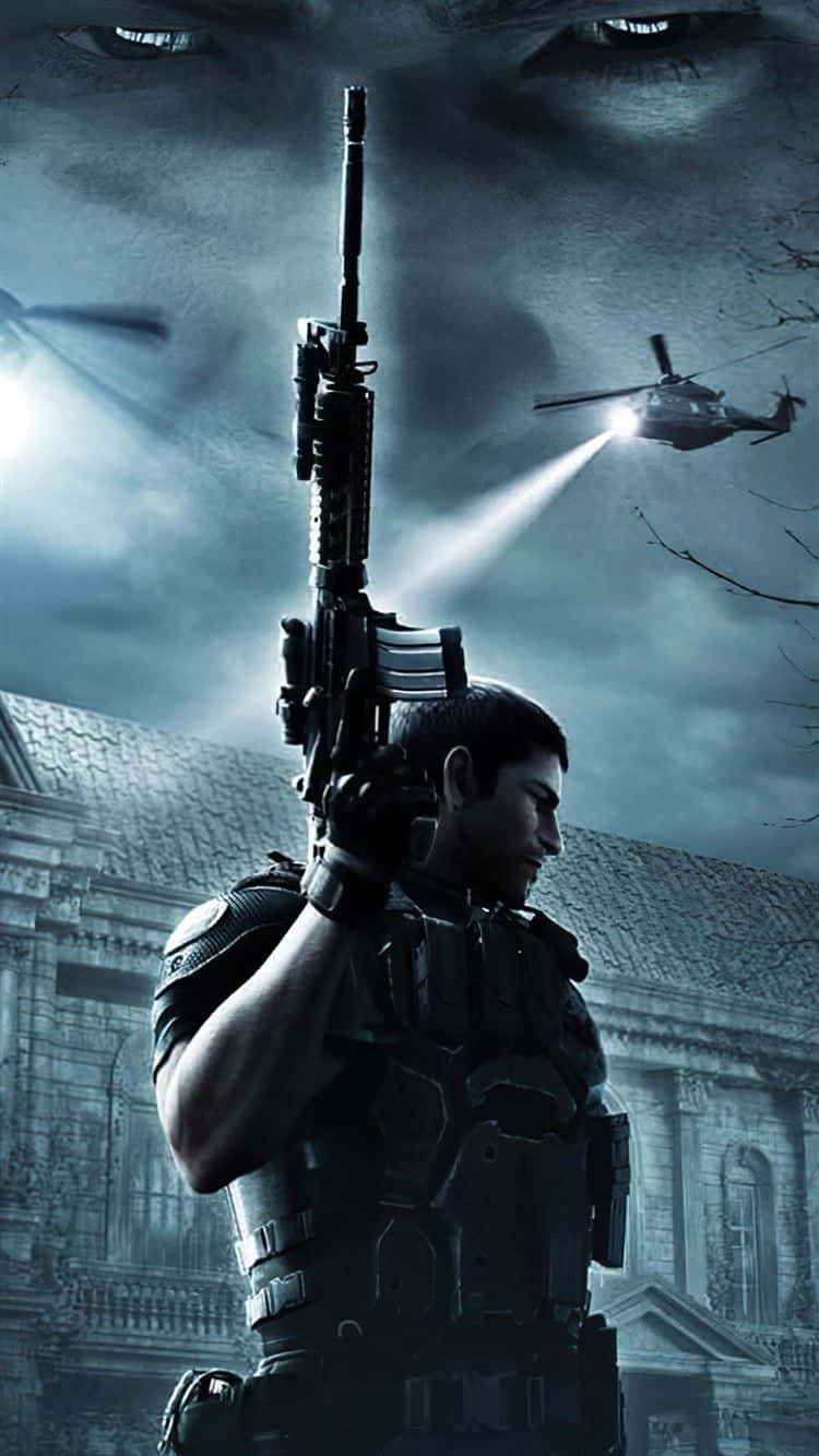 Resident Evil 2 Remake, tactical gear, rifle, HD Phone Wallpaper