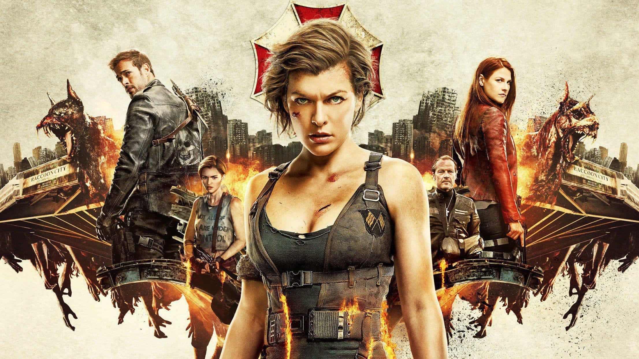 Resident Evil, female protagonist, apocalyptic cityscape, Full HD Desktop Wallpaper