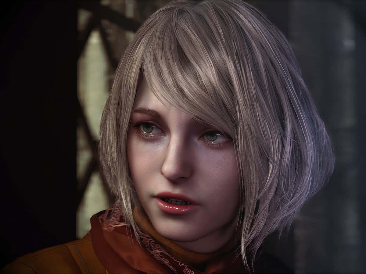 Resident Evil 4 Remake, young woman, short gray hair, SD Desktop Wallpaper