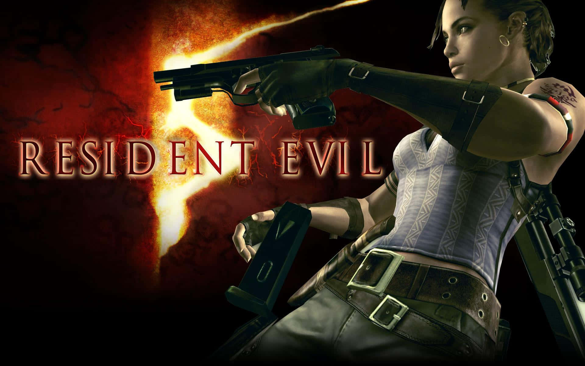 Resident Evil 5, female survivor, pistol, Full HD Desktop Wallpaper